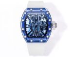 MS Factory RM 27-03 Purple blue acrylic glass case Watch